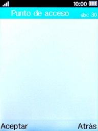 Introduce airtelwap.es y pulsa la tecla de selección izquierda.