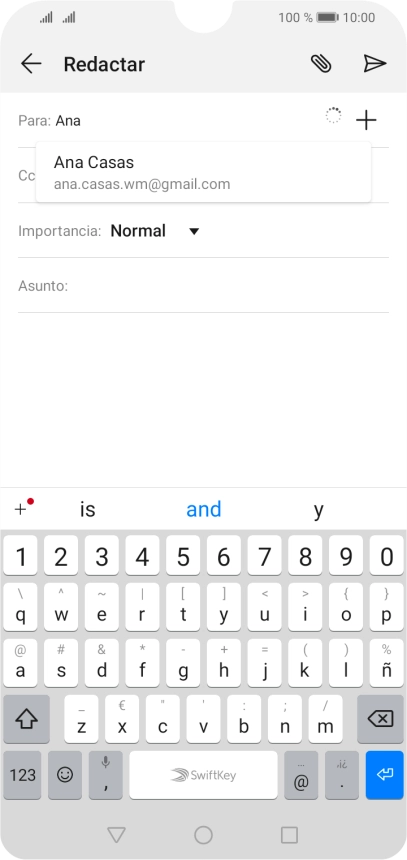 Pulsa el contacto deseado.