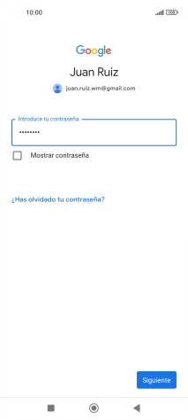 Pulsa Siguiente.