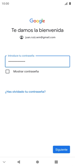 Pulsa Siguiente.