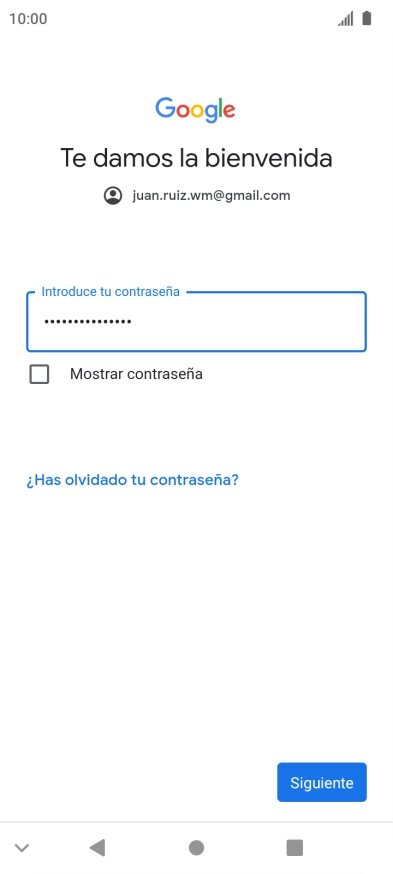 Pulsa Siguiente.