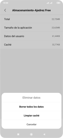 Pulsa Limpiar caché.