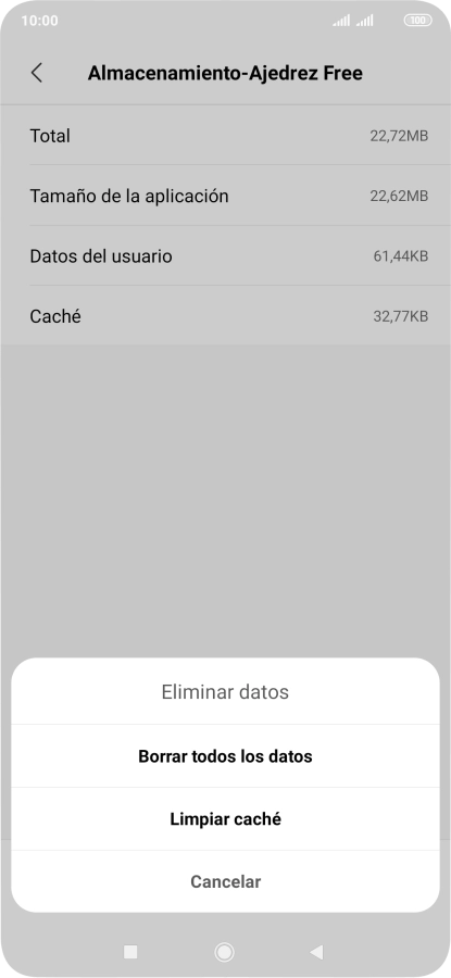 Pulsa Limpiar caché.