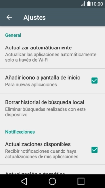Pulsa Actualizar automáticamente.