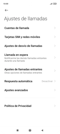 Pulsa Ajustes de desvío de llamadas.