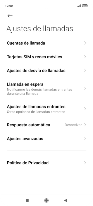 Pulsa Ajustes de desvío de llamadas.