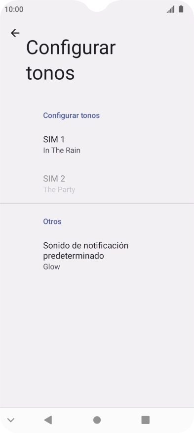 Pulsa el nombre de la tarjeta SIM.