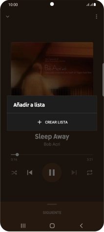 Pulsa CREAR LISTA.
