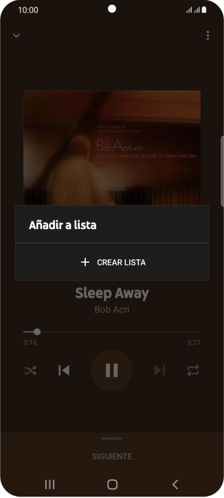 Pulsa CREAR LISTA.
