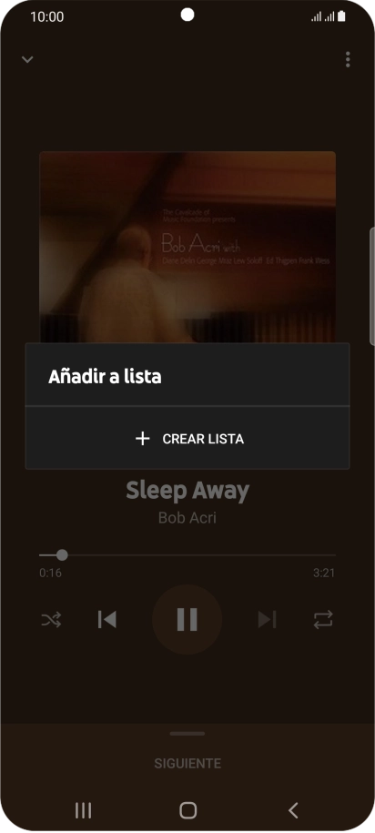 Pulsa CREAR LISTA.