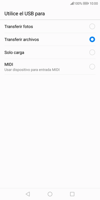 Pulsa Transferir archivos.