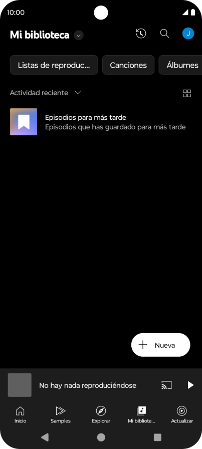 Pulsa la lista desplegable.