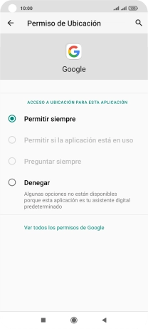 Pulsa el ajuste deseado.