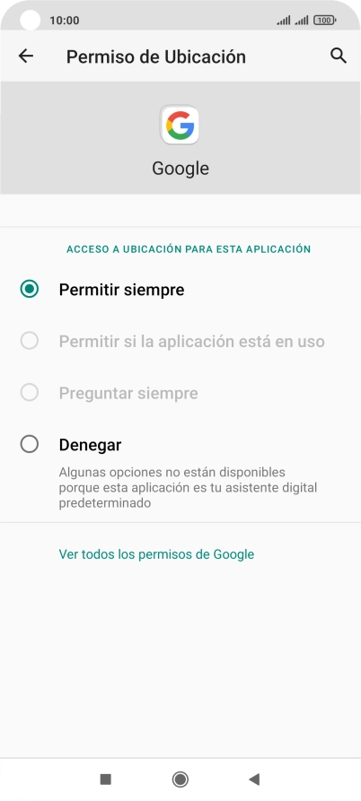 Pulsa el ajuste deseado.