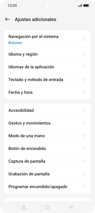 Pulsa Fecha y hora.
