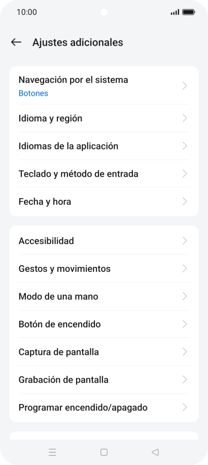 Pulsa Fecha y hora.