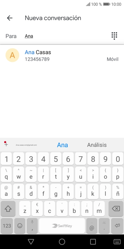 Pulsa el contacto deseado.