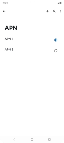 Pulsa en el campo junto a la conexión de datos deseada para activarla.
