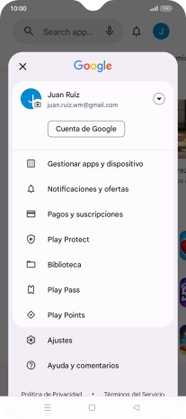 Pulsa Gestionar apps y dispositivo.
