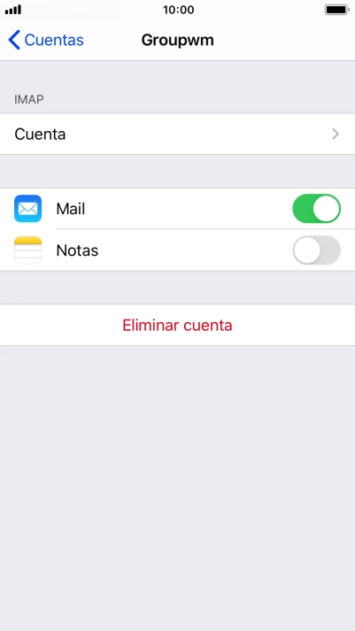 Pulsa Cuenta.