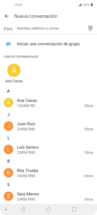 Pulsa en el campo junto a 