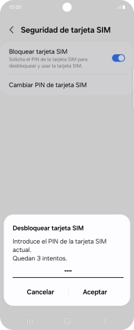 Introduce tu código PIN y pulsa Aceptar.