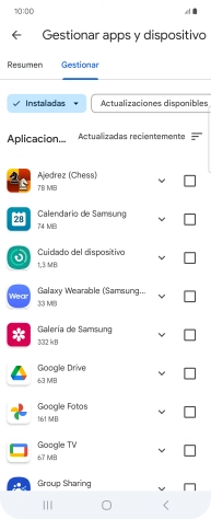 Pulsa la app deseada.