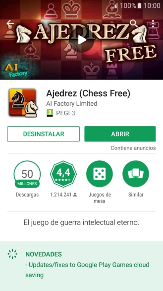 Pulsa DESINSTALAR.