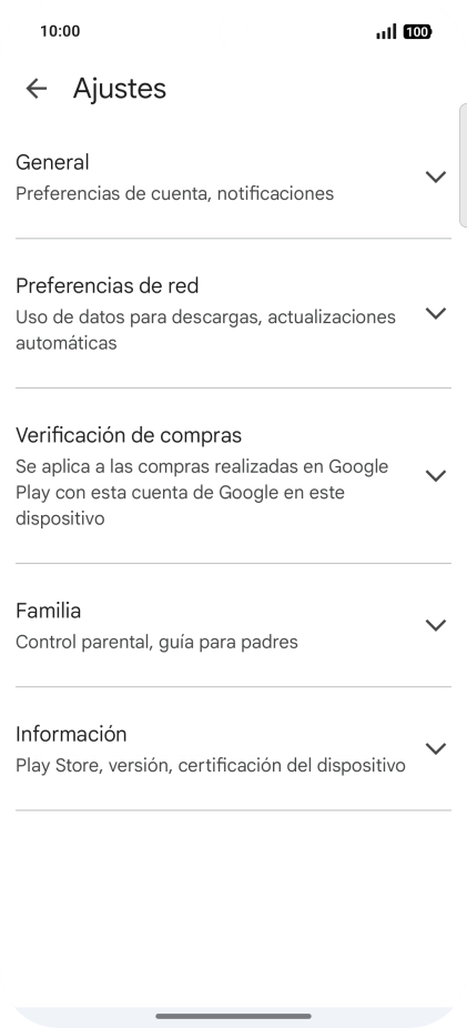 Pulsa Preferencias de red.