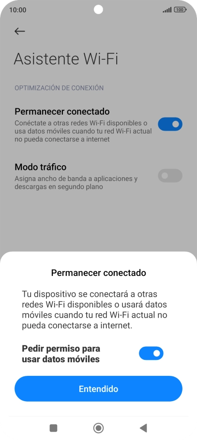 Si activas la función, pulsa el indicador junto a 
