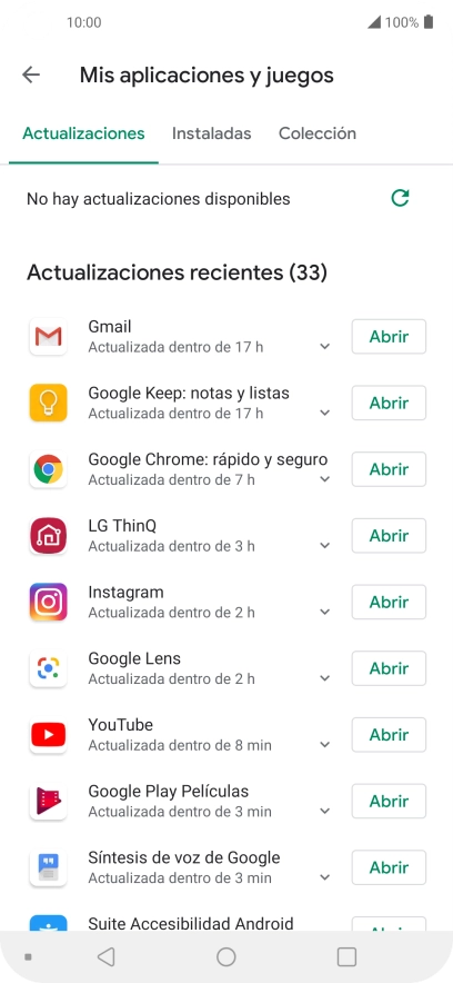 Pulsa Instaladas.
