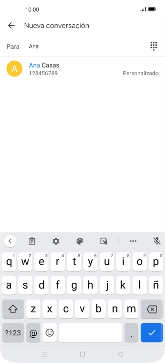 Pulsa el contacto deseado.