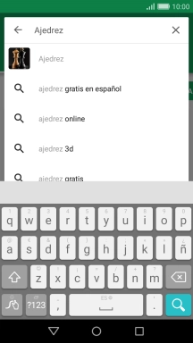Introduce el nombre del tema o de la app y pulsa el icono de búsqueda.