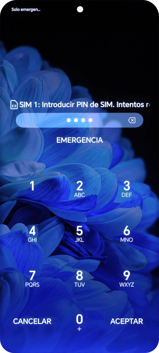 Si lo solicita el teléfono, introduce el código PIN y pulsa ACEPTAR.