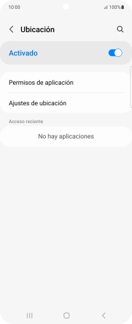 Pulsa Permisos de aplicación.