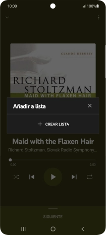 Pulsa CREAR LISTA.