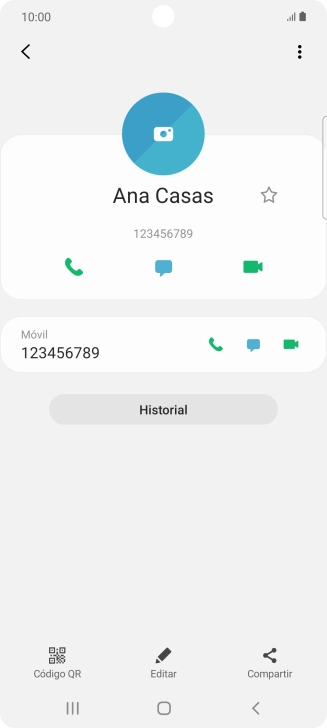 Pulsa la tecla de inicio para terminar y regresar a la pantalla de inicio.