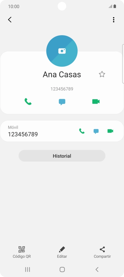 Pulsa la tecla de inicio para terminar y regresar a la pantalla de inicio.