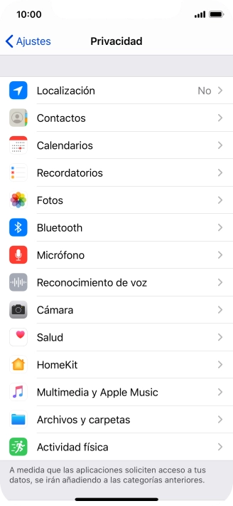 Pulsa Localización.