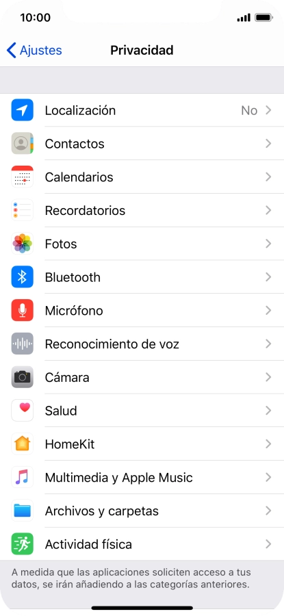 Pulsa Localización.