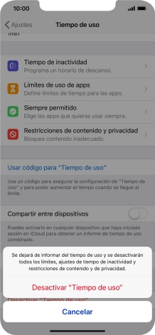 Pulsa Desactivar 