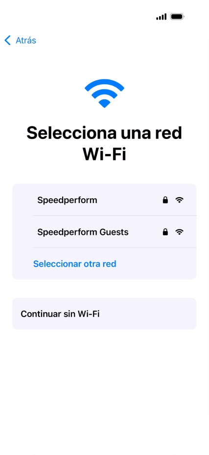 Pulsa la red wifi deseada.