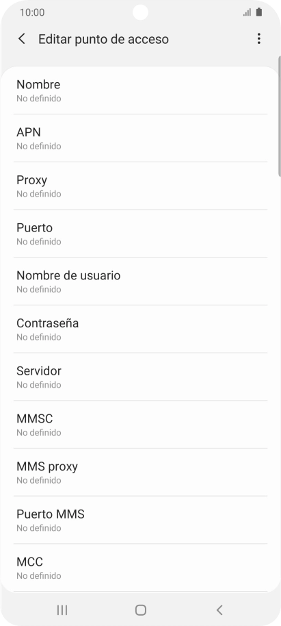Pulsa Nombre.