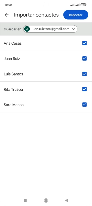 Pulsa la lista desplegable junto a 