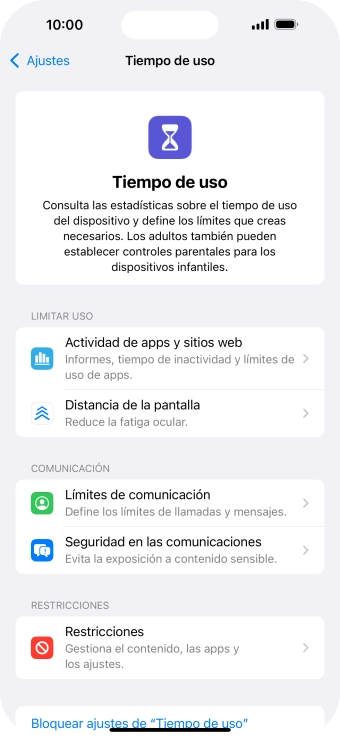 Pulsa Seguridad en las comunicaciones.