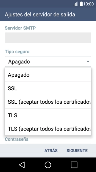 Pulsa Apagado para desactivar la función.