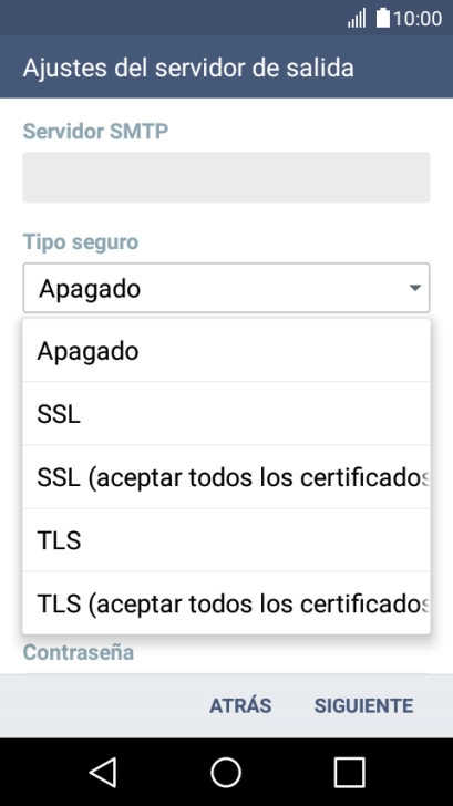 Pulsa Apagado para desactivar la función.