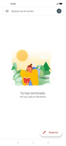 Pulsa el icono de cuenta de correo electrónico.