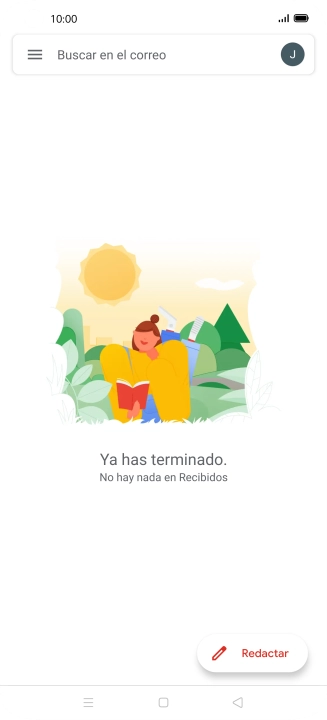 Pulsa el icono de cuenta de correo electrónico.