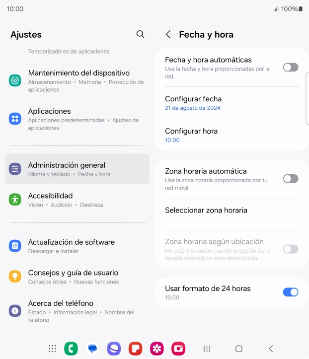 Pulsa el indicador junto a 